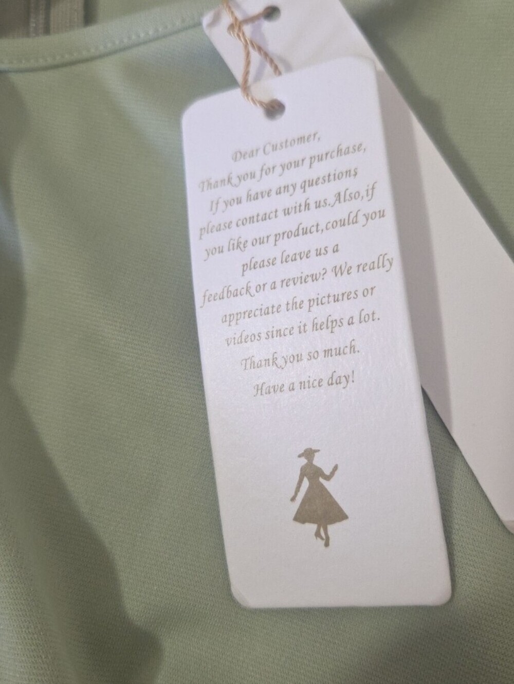 NWT 50s Style Sage Fit & Flare Dress Retro Vintage Inspired Tie Front Size Med - Picture 8 of 13